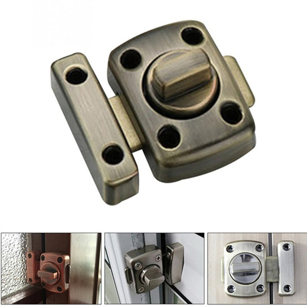 YIWMHE 1 Set Guard Latch Bolt and 4 Screws Sliding Door Lock Handle Zinc Alloy Door Latch Home Safety Chain Door Accessories Color : Silver YIWMHE 1 Set Guard Latch Bolt and 4 Screws Sliding Door Lock Handle Zinc Alloy Door Latch Home Safety Chain Door Accessories Color : Silver