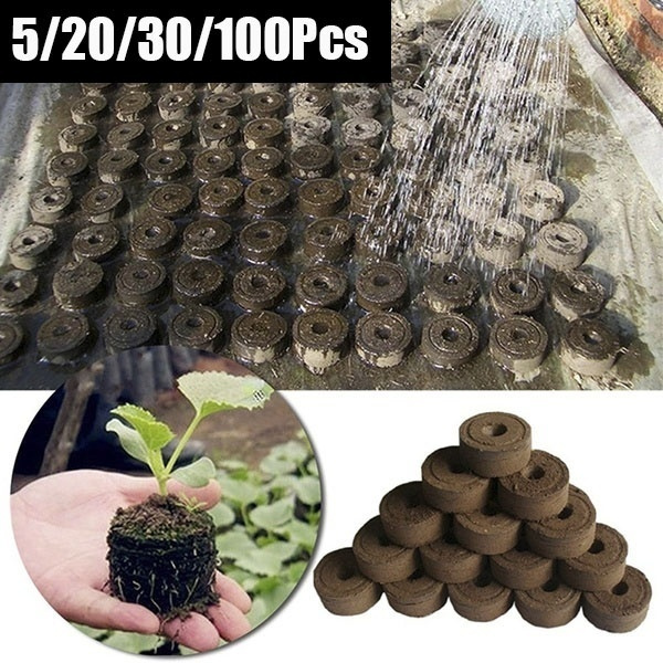 New 5/20/30/100 pcs 30mm Jiffy Peat Pellets Seed Starting Plugs Seeds