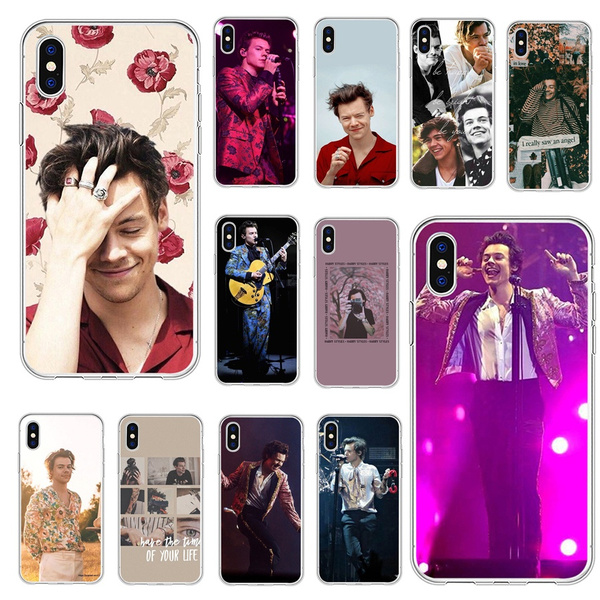 One Direction Harry Styles Phone Case for IPhone 11 11 Pro 11 Pro Max X XS Max XR Cute Cat Case for IPhone 8 7 6S Transparent Silicone Soft Case Plus