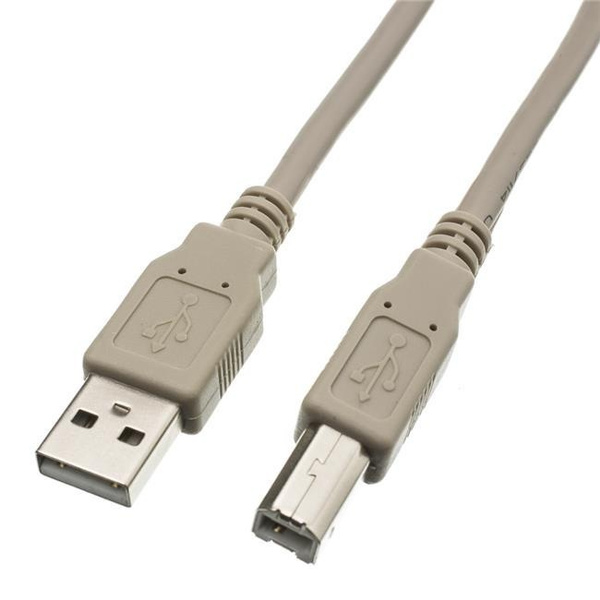 Type A Male to Type B Male USB 2.0 Printer & Device Cable - 3 ft.