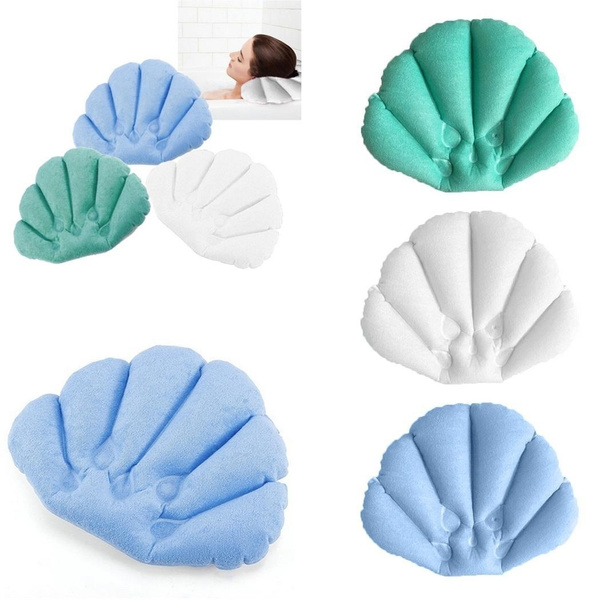 Inflatable Bath Pillow With Suction Cups