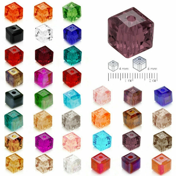 4MM CUBE AB | SWAROVSKI 5601 | 4 pieces