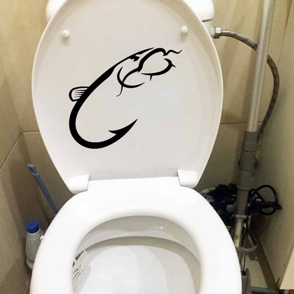 Fish hook toilet sale seat