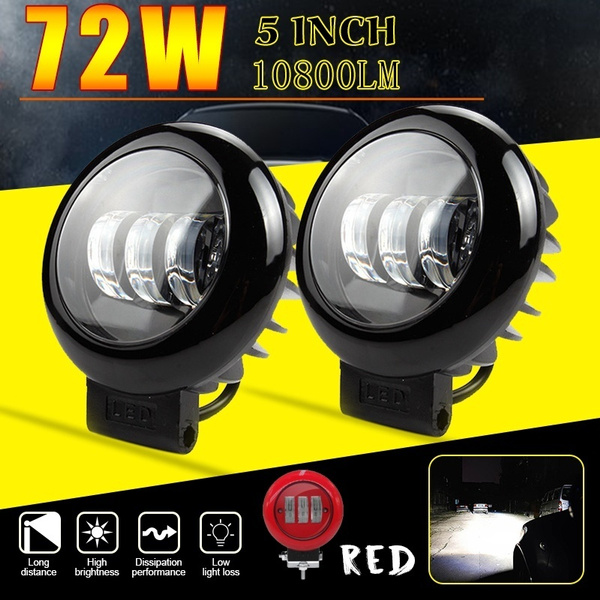 1x 5" Inch 72W Flood LED Work Light Bar Boat Truck Offroad SUV Driving Fog Lamp 1x 5" Inch 72W Flood LED Work Light Bar Boat Truck Offroad SUV Driving Fog Lamp
