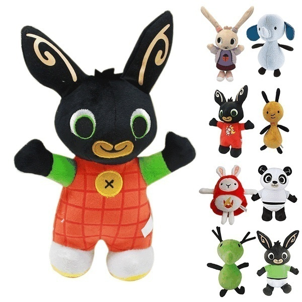 Cheap Plush Toy Pendant Clip Keychain Bing Bunny Doll Toy Hoppity Voosh  Stuffed Animal Pando Rabbit Toy For Christmas Gifts