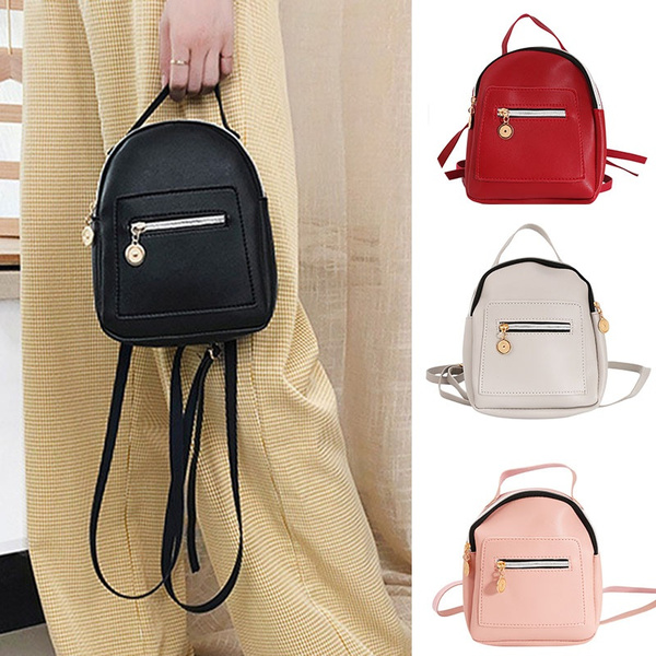Mini Backpack Women Shoulder Bag Teenage Girls Multi-Function Small Bagpack  Female Phone Pouch Fashion Women Backpack(size:15*6*19cm)