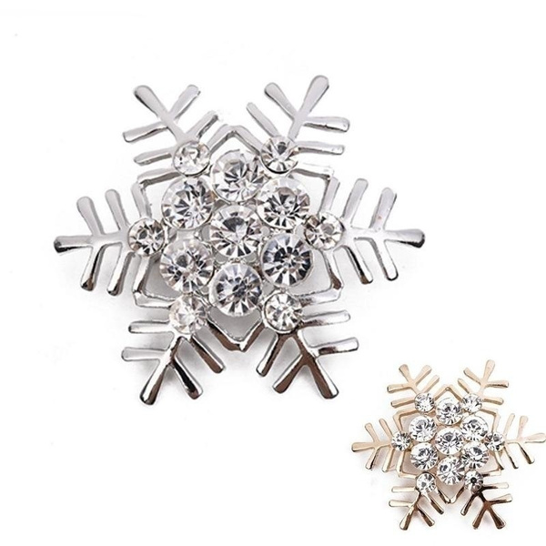 Snowflake brooch sale