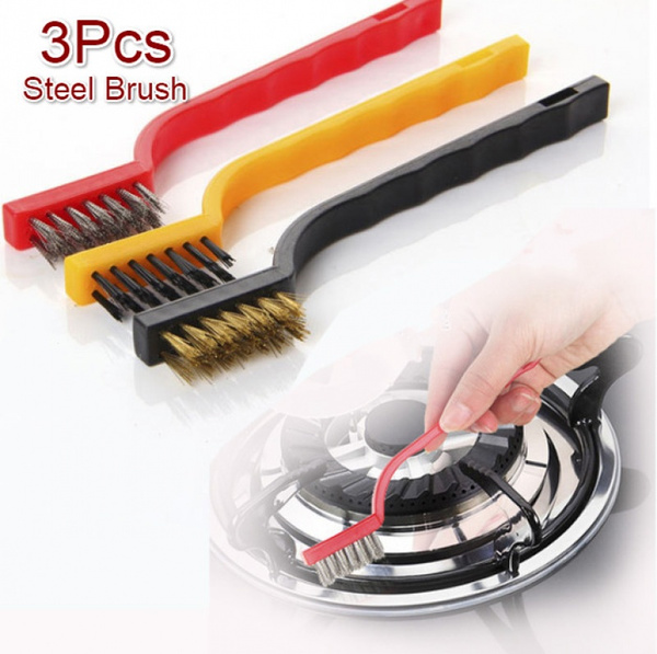 3pcs Kitchen Stove & Gas Stove Cleaning Brush