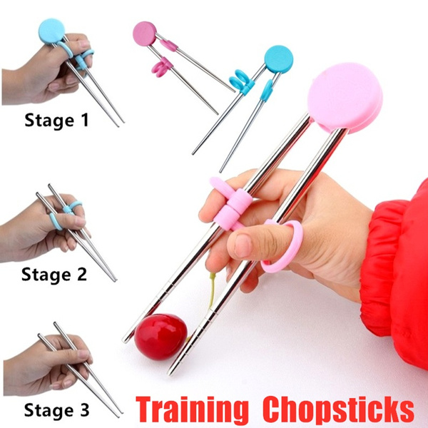 2Pair Kid Children Learning Training Helper Chinese Chopstick Learner Easy Use 