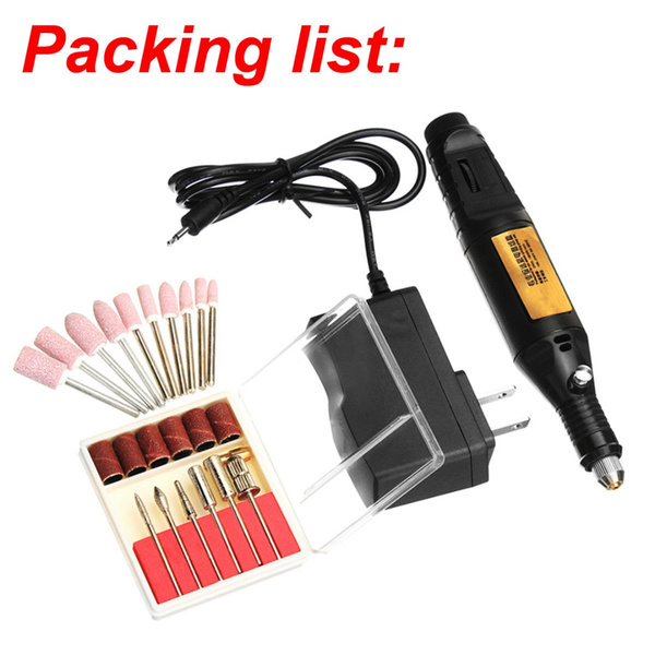 Craft Drill Electric Hobby rotary mini Drill Grinder Engraving Sanding Set Tool 