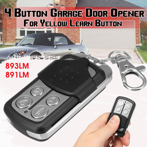 Liftmaster Garage Door Opener Remote Key Chain Security Yellow Learn Button Wish