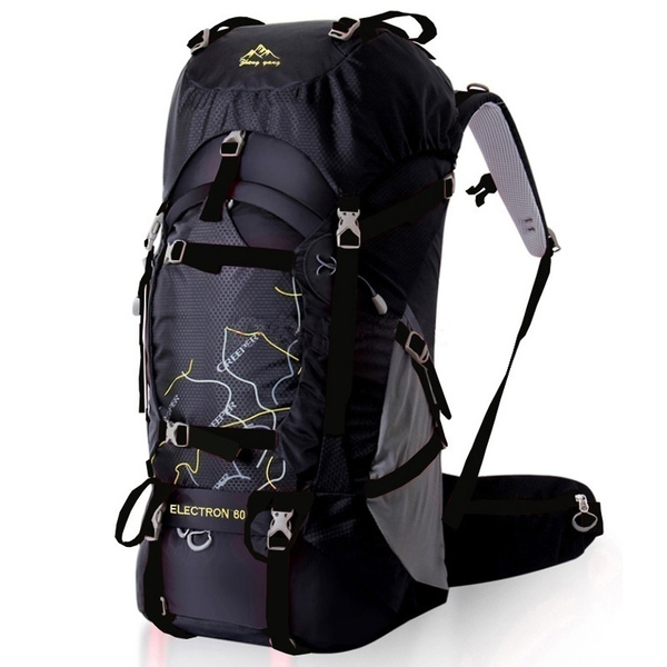 60L Outdoor Travel Hiking Backpack Laptop Compartment Waterproof Camping Daypack 