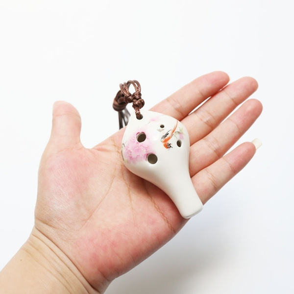 New 6 Hole Ocarina Soprano C Key Ceramic Flauta Ocarina Handmade Mini