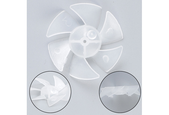 Ladieshow 10 Uds Mini Ventilador de plástico Hoja pequeña Potencia secador de Pelo Ventilador Hojas Accesorios de Motor para Limpiador de Ordenador