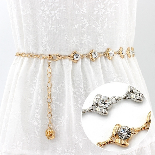 Diamond waist sale chain belt