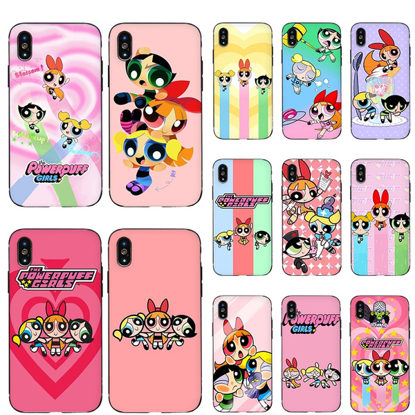 Powerpuff Girls Pattern Black Tpu Phone Case For Iphone 11 Pro Max Iphone 6 6s 7 8 Plus Xs Xr Xs Max Samsung S8plus S9plus Note8 9 10 Plus Soft Black Phone Cases Telephone Case Wish