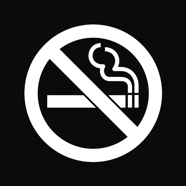 No Smoking symbol vinyl sticker decal 
