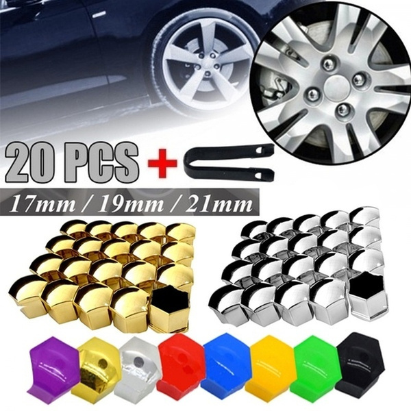 17mm  19mm 21mm alloy car wheel nut bolt covers caps universal for any car