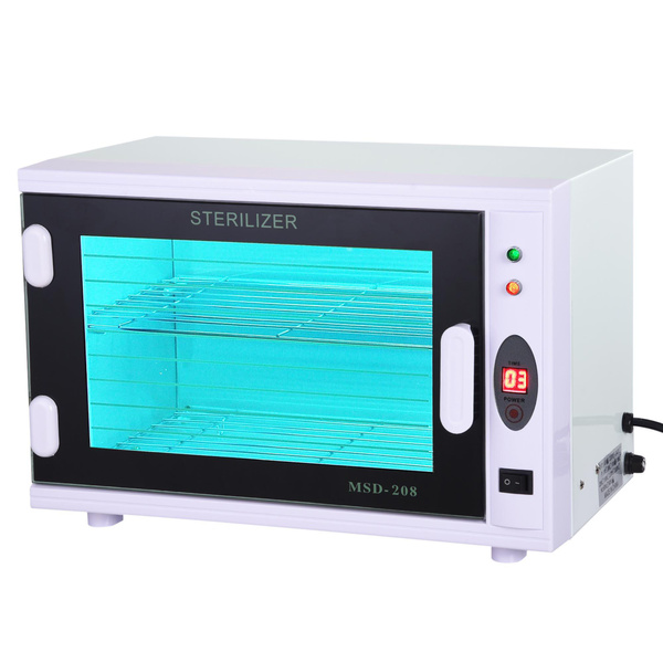 Yescom 8L Electric Tool UV Sterilizer Cabinet with Timer Sterilization ...