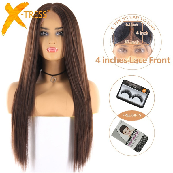 lace frontal middle part 4 4 brown