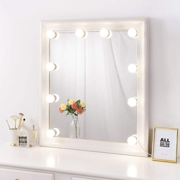 Chargeable Led Vanity Mirror Lights Kit, Vanity Hollywood Mirror Kit
