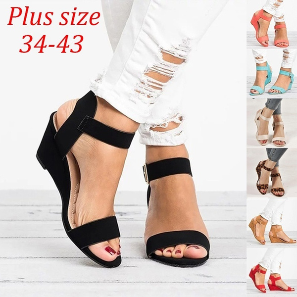 Xda Wedge Platform Wedge Heel Sandals Fashionable Fish Mouth Rome Style For  Women, White/Black/Pure Color Perfect For Summer Y190706 From Gou04, $15.07  | DHgate.Com