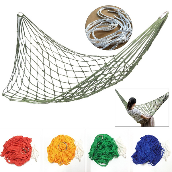 Camping Garden Swing Hanging Bed Outdoor Portable Hammock Mesh Net ...