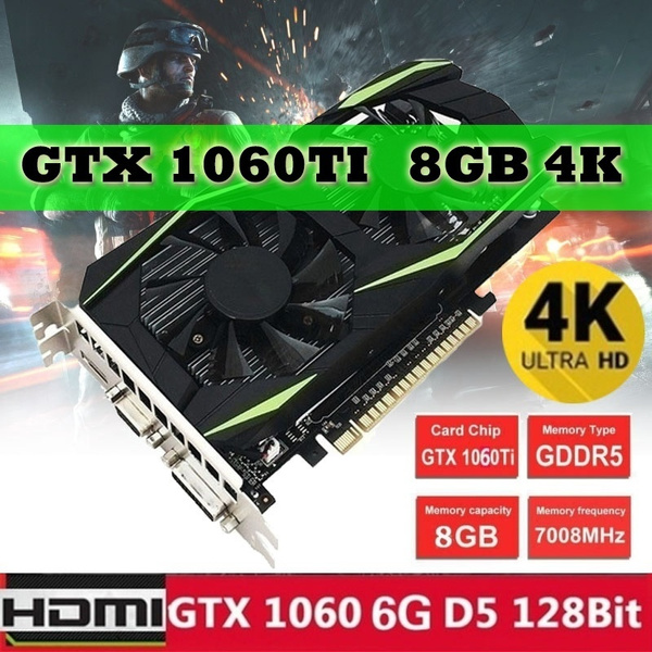 New GTX 1060 Ti 16GB/8GB/4GB GTX1050 3GB Independent DDR5 128Bit Gaming Graphics W/Dual Fan |