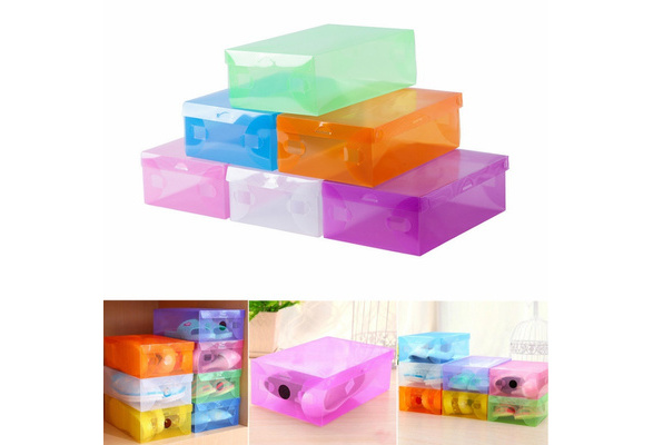 Clamshell Shoes Container Sundries Room Toys Containers Storage Box Organizer SU