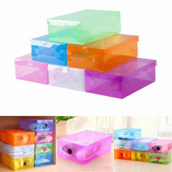 Clamshell Shoes Container Sundries Room Toys Containers Storage Box Organizer HI 