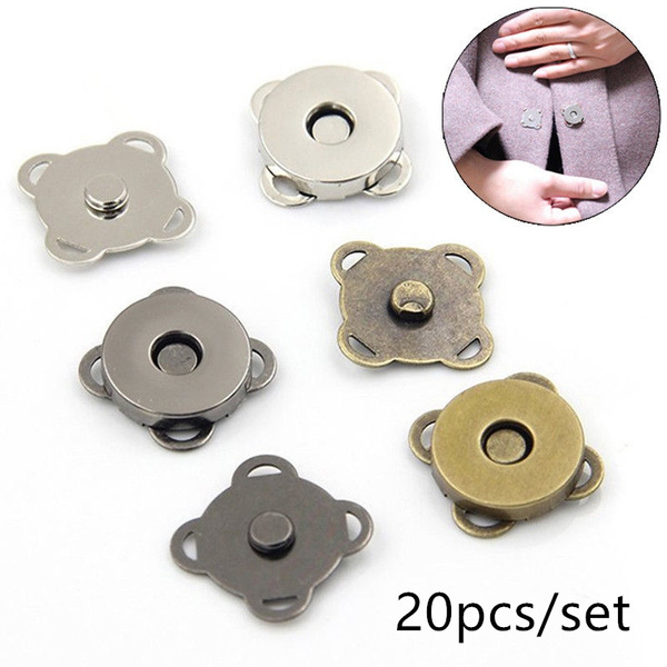 14mm DIY Magnet Snaps Knitting Buttons Set Purse Closure Fasteners Magnetic  Bag Clasps Bag Button for Clothes Bags - AliExpress