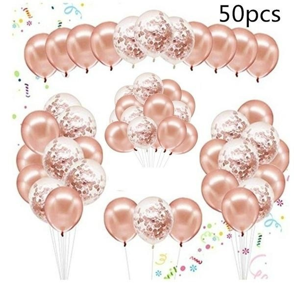 30 Birthday Party Decorations Rose Gold 30 Years Confetti Balloon