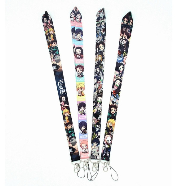 DraggmePartty Anime Demon Slayer Lanyard Hand Neck Strap For Keys Id Card  Mobile Phone Hang Rope Lanyards Gifts 