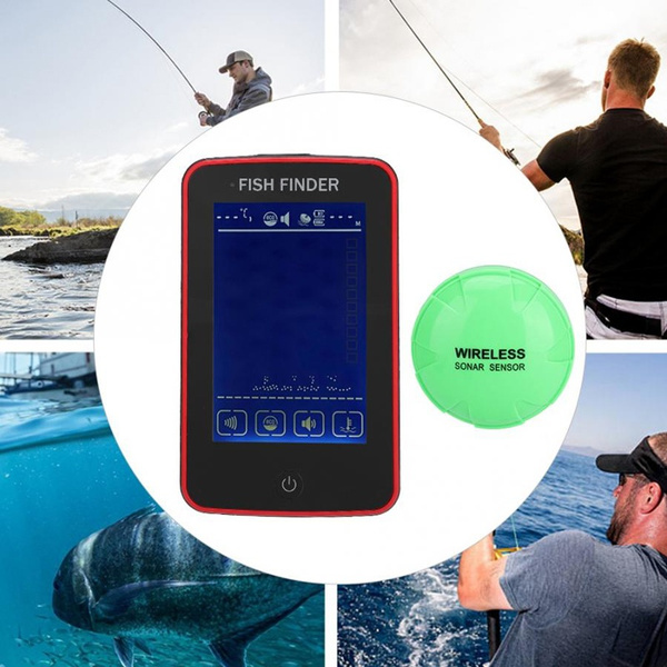 Portable Wireless Sonar Fish Finder 500M Depth Range Sonar Echo