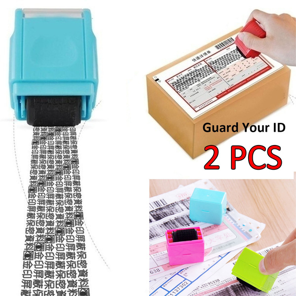 Guard Your ID Roller Stamp SelfInking Stamp Messy Code Security Office GA