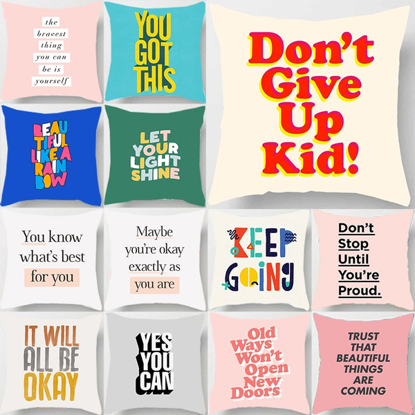 pillow covers with sayings