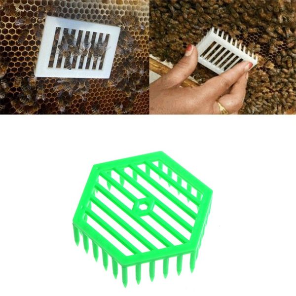 1PC Plastic Green Queen Marker Cage Clip Bee Catcher Beekeeping Tools ☆