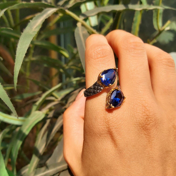 Tanzanite teardrop deals ring