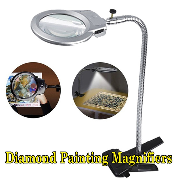 1Pcs 5D Diamond Painting Tools LED Light with Magnifiers for Diamond