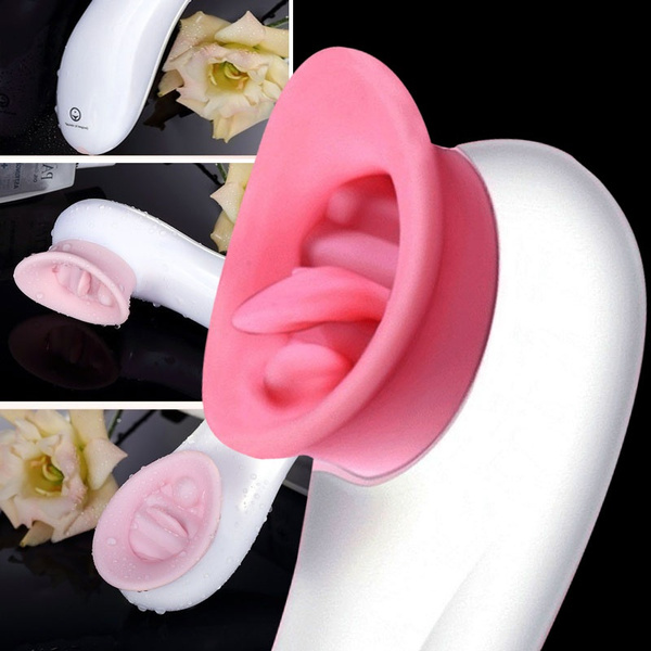 Cordless Electric Sucking Breast with Tongue Licking Nipple Massager Female  Body Massage Device with USB Cable Sex Toy
