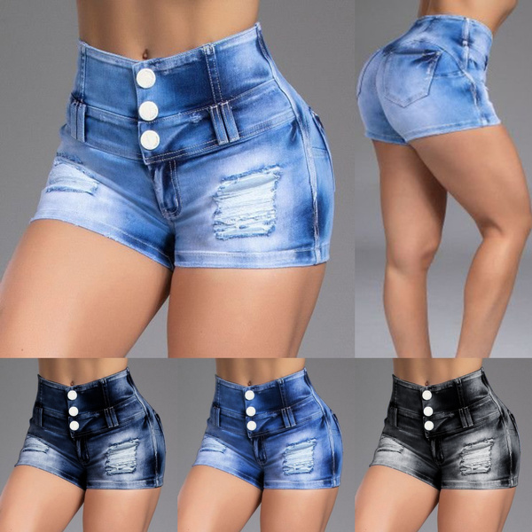 short calcinha jeans