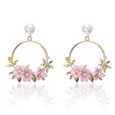 Flowers, Jewelry, Pearl Earrings, pearls