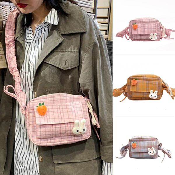 plaid mini bolsa