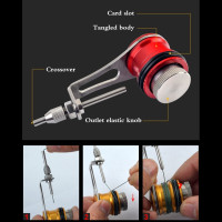 Fishing Bobbin Knotter FG GT RP Line Wire Knotting Tool Cable Connector  Fishing Line Winder Assist Knotting Machine 