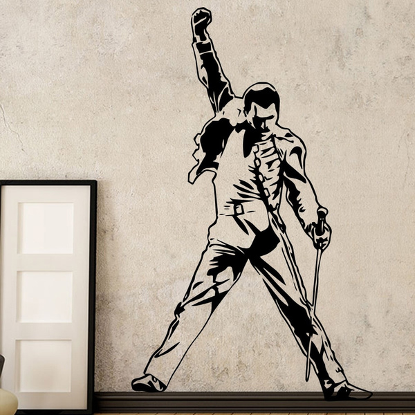 Vintage Freddie Mercury Queen Band Music Rock Vinyl Stickers Wallpaper For Room Decoration Bedroom Livingroom Wall Decor | Wish Vintage Freddie Mercury Queen Band Music Rock Vinyl Stickers Wallpaper For Room Decoration Bedroom Livingroom Wall Decor | Wish