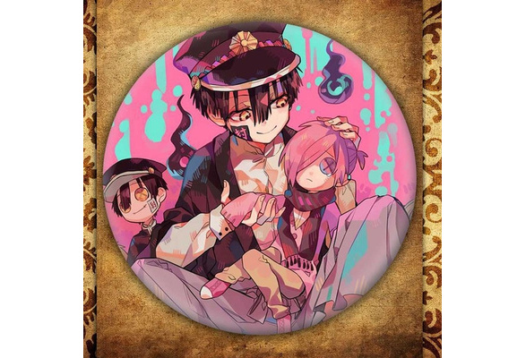 Quero Jom91 Japan Anime Toilet Bound Hanako Kun Cosplay Badge Cartoon Bags Badge Button Brooch Pin 10
