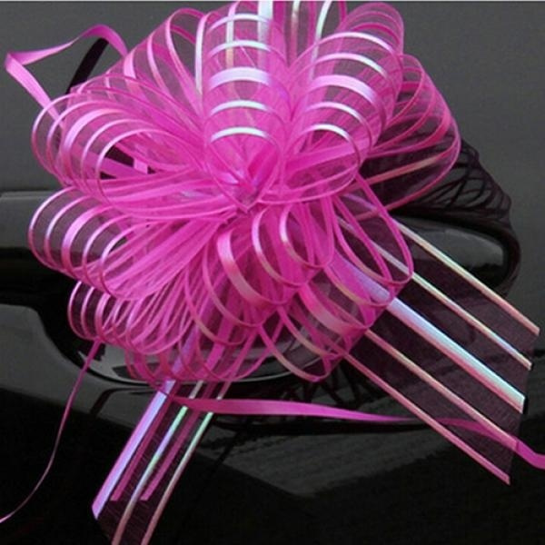 Details about   10pcs 50mm Organza Ribbon Pull Bows Wedding Party Car Decor DIY Gift Wrap Charm 