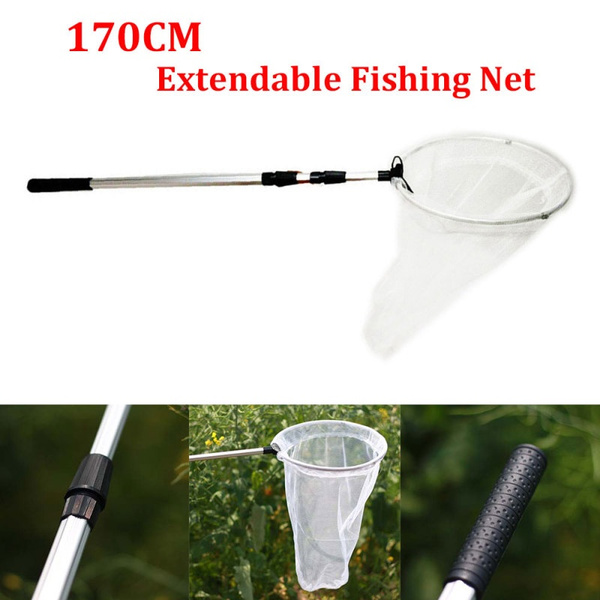 Extendable Fishing Net Plastic Pole Handle Telescopic Landing Net Tuck Net