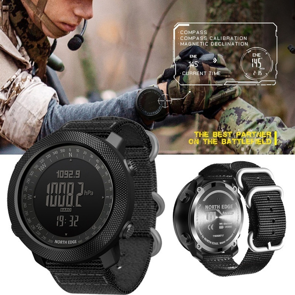 Outdoor Sports Smart Watch NORTH EDGE APACHE Full Metal Mountaineering ...