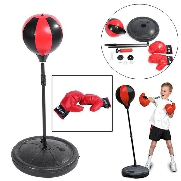 Walopola Stehender Reflexsack - Höhenverstellbarer Boxsack Für Zuhause & Fitnessstudio